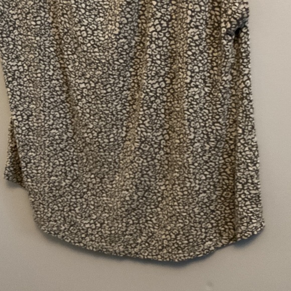 #185 Denver Hayes Monochrome Patterned high neck Blouse XL - Picture 5 of 6